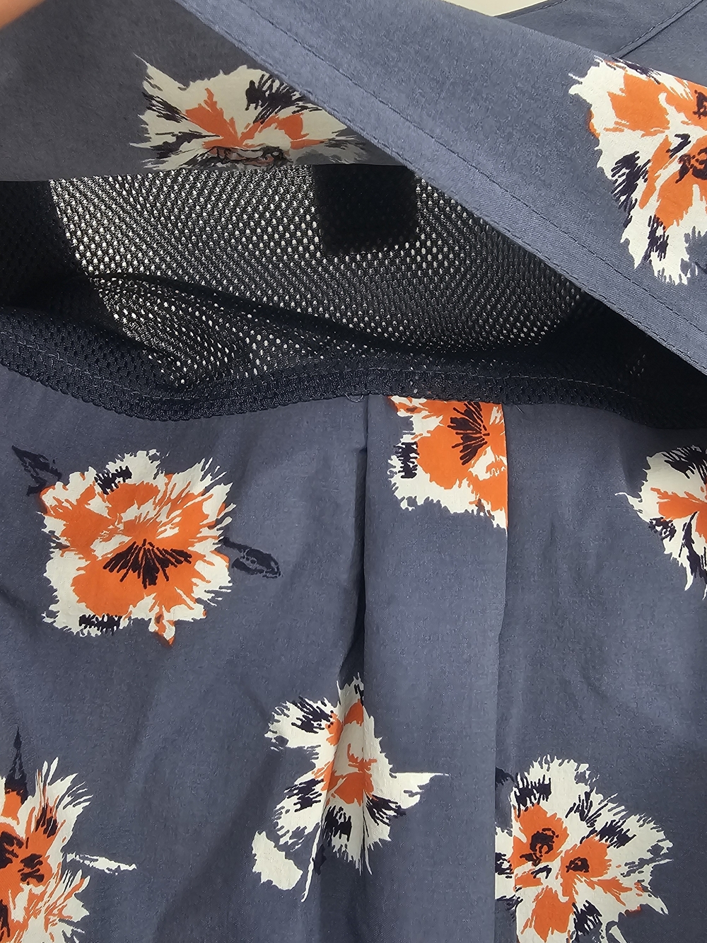 Duluth Trading Co Blue Floral Button-Up Tunic - Picture 4 of 7